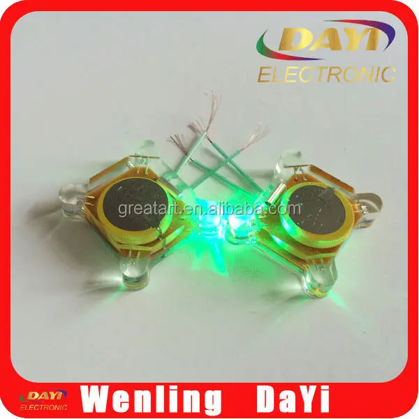 Factory price shoe parts led shoe light with 2032 battery for adults men shoes