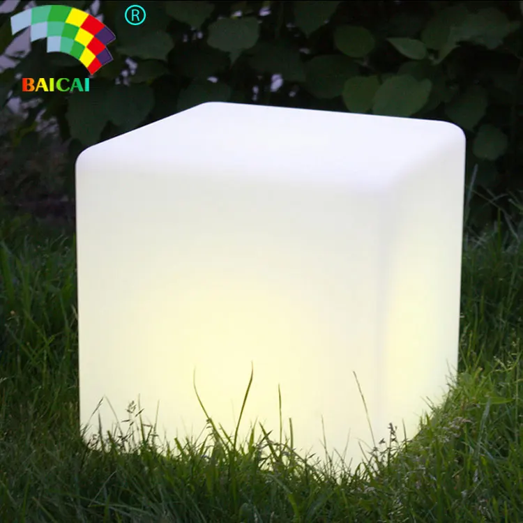 Event decorating supplies illuminated led light up cube chair for seating