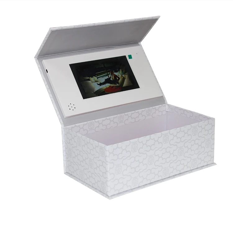 Factory wholesale eco-friendly hardcover 7 inch lcd big screen video box A4 7inch 256MB memory