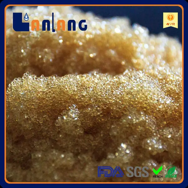 Китай производитель питьевой воды ионообменной смолы размягчения ионный