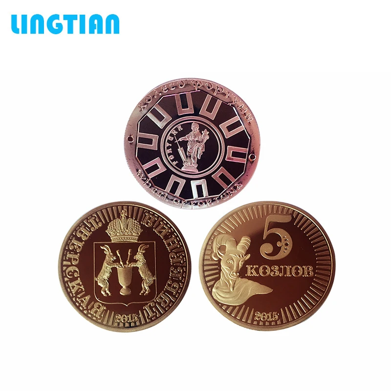 LINGTIAN Custom Metal Stamping Old Coins /Replica Euro Coins