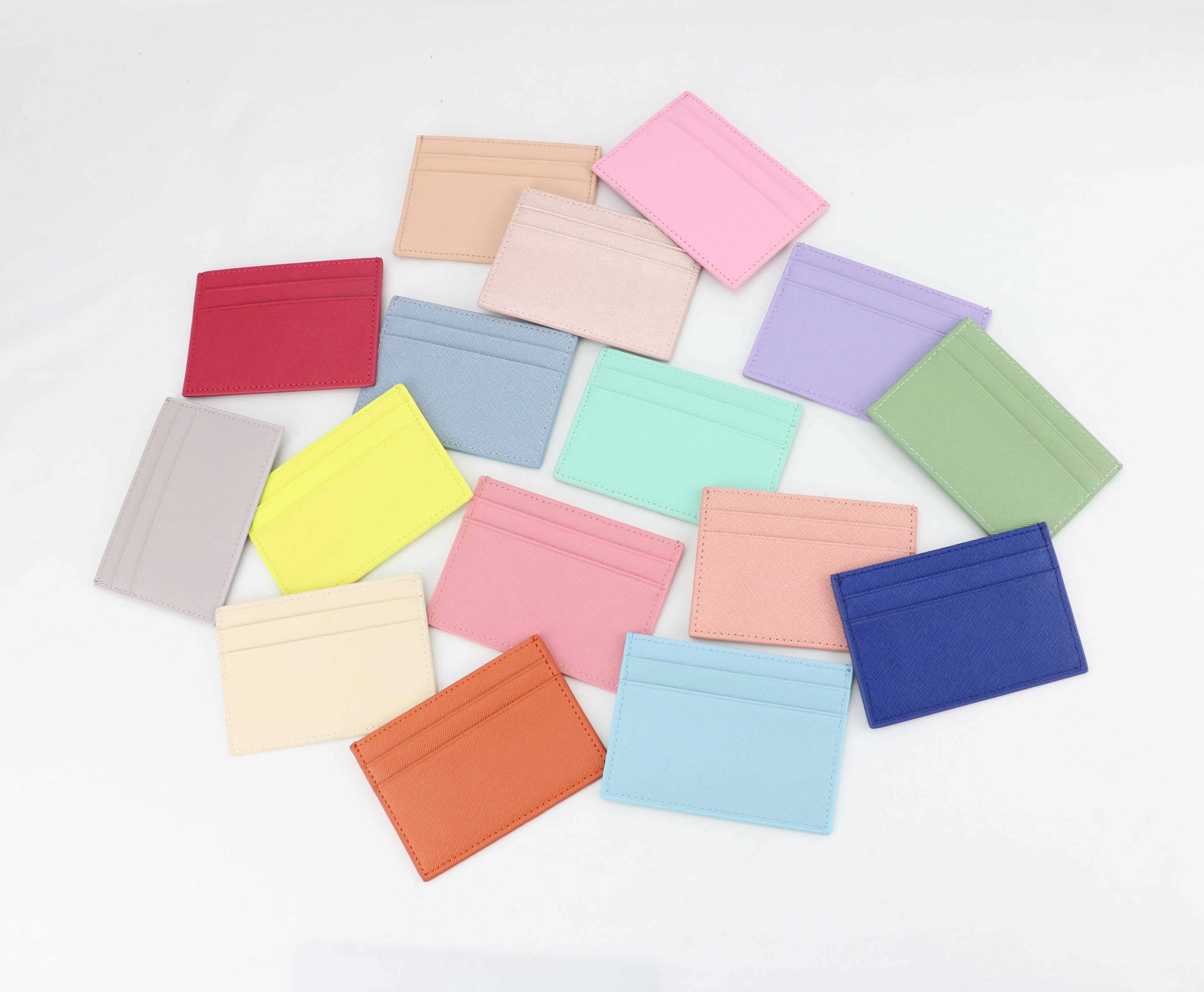 Небольшой минимальный заказ товары в наличии держатель для карт из натуральной кожи индивидуальный чехол кредитных оптовая продажа