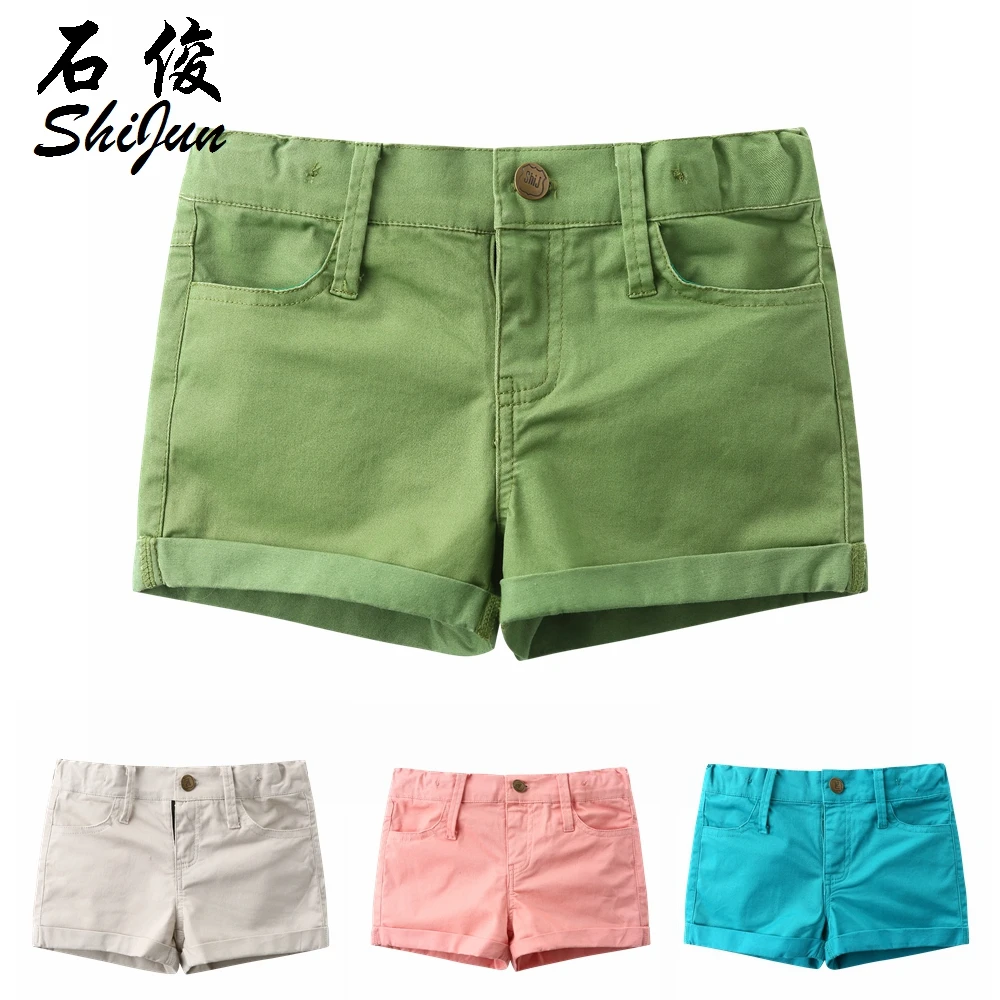 
ShiJun 2020 Summer Kids Clothes Girl Cotton Hot Shorts 