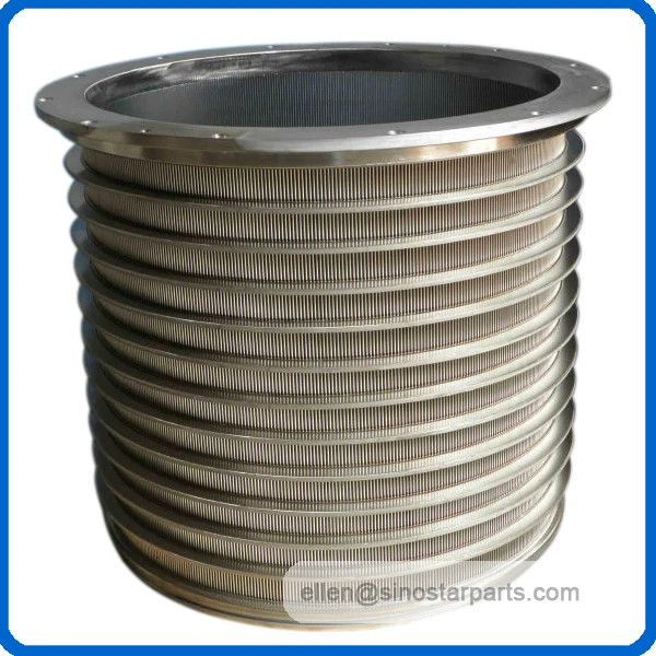 stainless steel slot screen basket for stock preparation