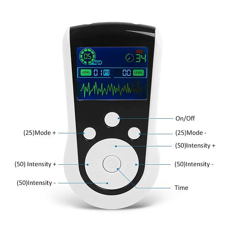 Factory Portable Electronic Tens Ems Nerve Stimulator Massager Easy Carry EMS Massager