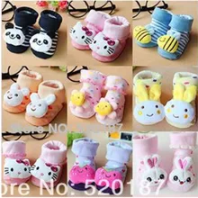 1Pair New 2015 Baby Socks Cotton Knitted Kids Floor Socks Soft Breathable Baby Girls Socks Lovely