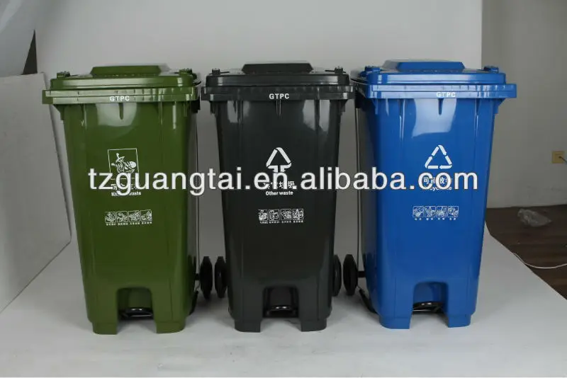 tough and strong pedal waste bin 240 liters
