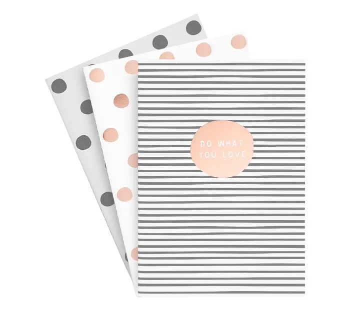 
fancy design hard cover school notebook planner 