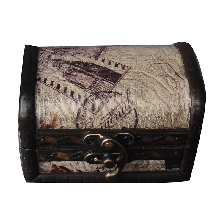 Маленькая деревянная коробка для хранения игрушек из МДФ ручной работы с крышками