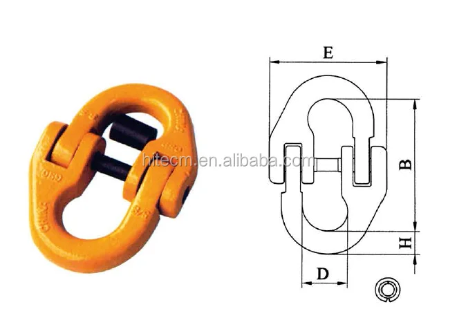European type chain connecting link