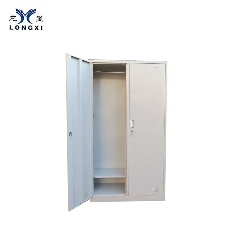 Modern two-door clothes cabinet,storage cabinets metal locker 2door