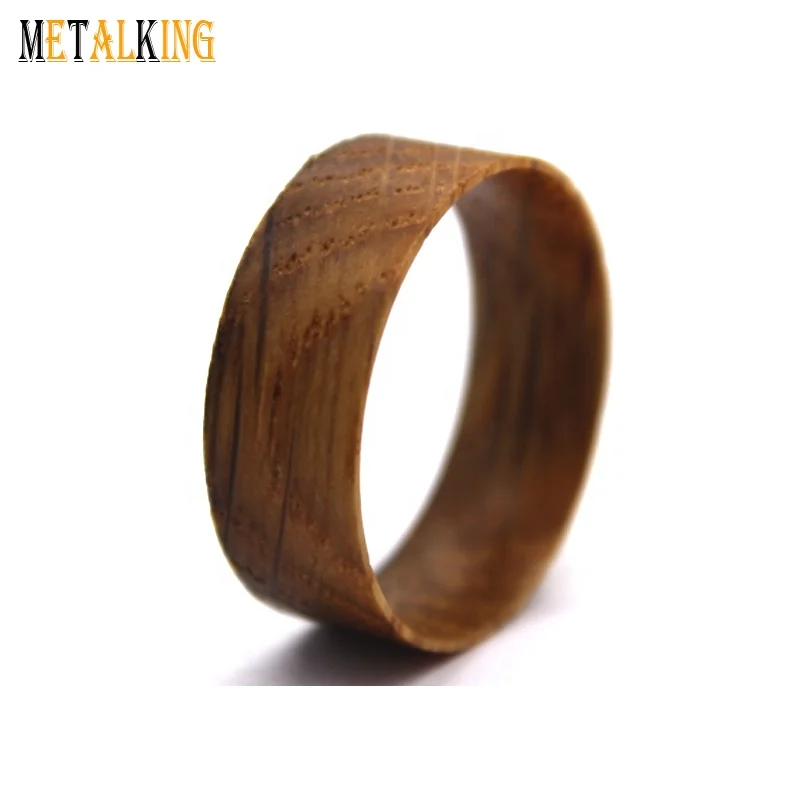 8mm Whisky Barrel Oak Wood Cores,Blank Wood Ring For Inlay