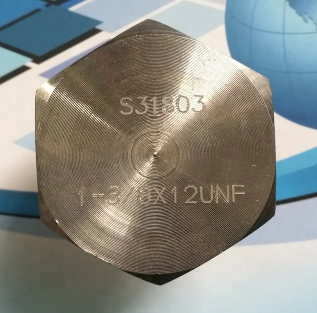 
S31803 2205 2507 PIPE PLUG HEX PLUG 1.3/8-12UNF as dwg 