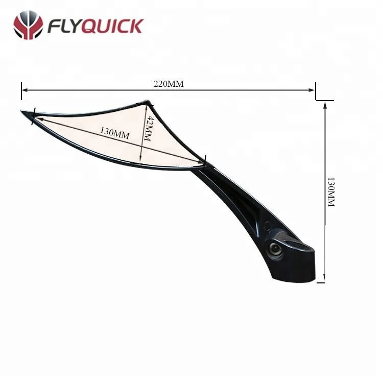 Универсальное мотоциклетное/мотоциклетное антибликовое выпуклое зеркало заднего вида из коричневого стекла, сделано в Китае