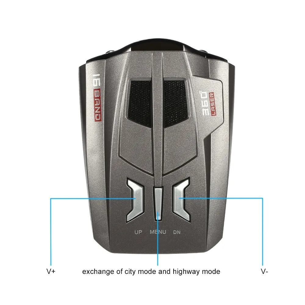 
V9 Car anti speed camera signal warning radar detector 