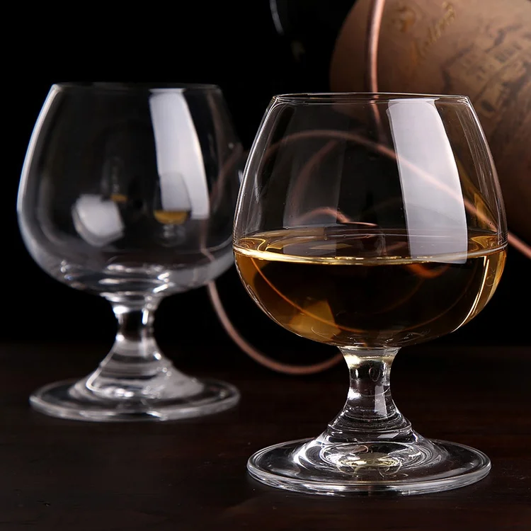Raymond Customized size clear cognac brandy glass cup