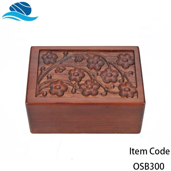 OSB300 Cheap Handmade Carving Pet Funeral Urn for Dog and Cat