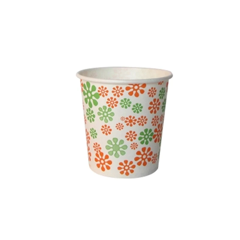 
New Design Fashion Style Single Wall Disposable Paper Cup 7 Oz Wholesale Manufacture Printed Logo 