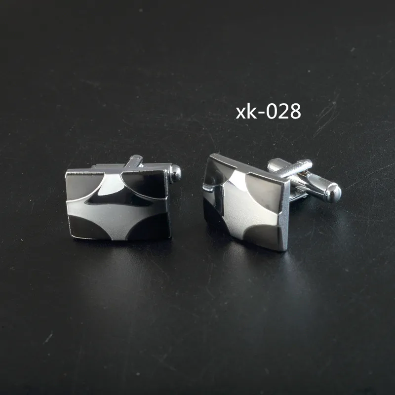 Модные металлические запонки оптом, жесткие эмалированные запонки