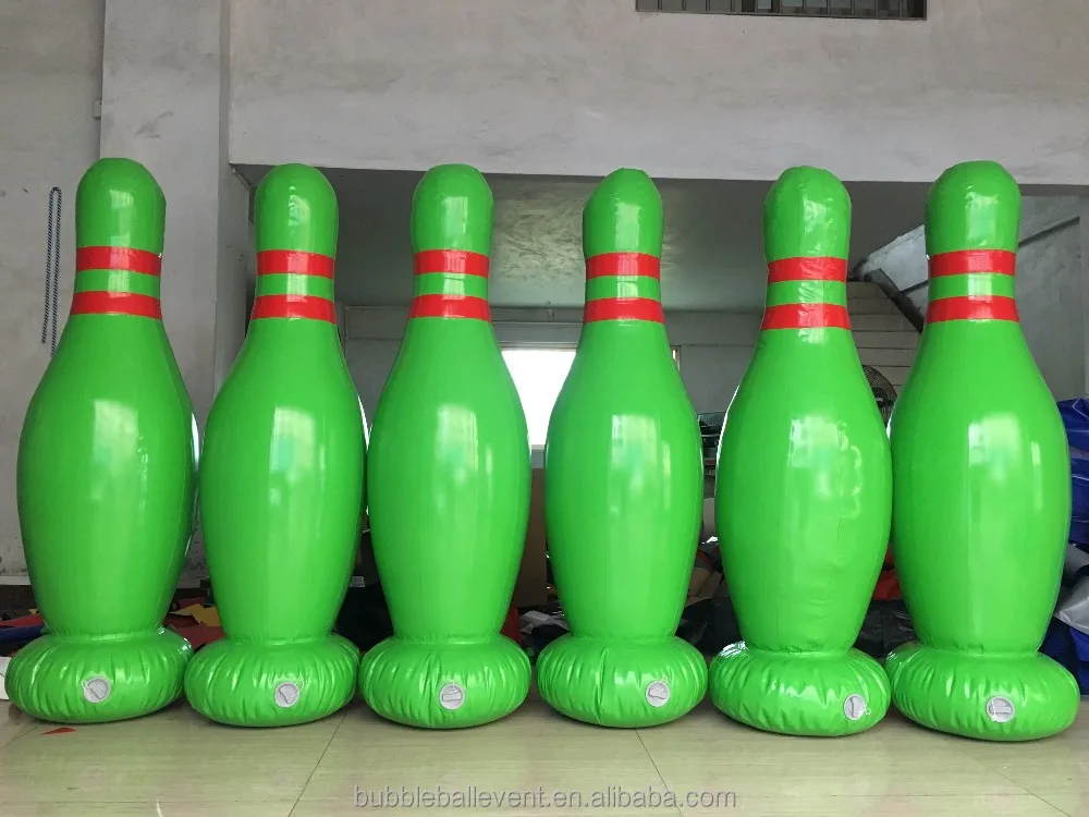New Indoor Inflatable human bowling game giant inflatable bowling pins for sale