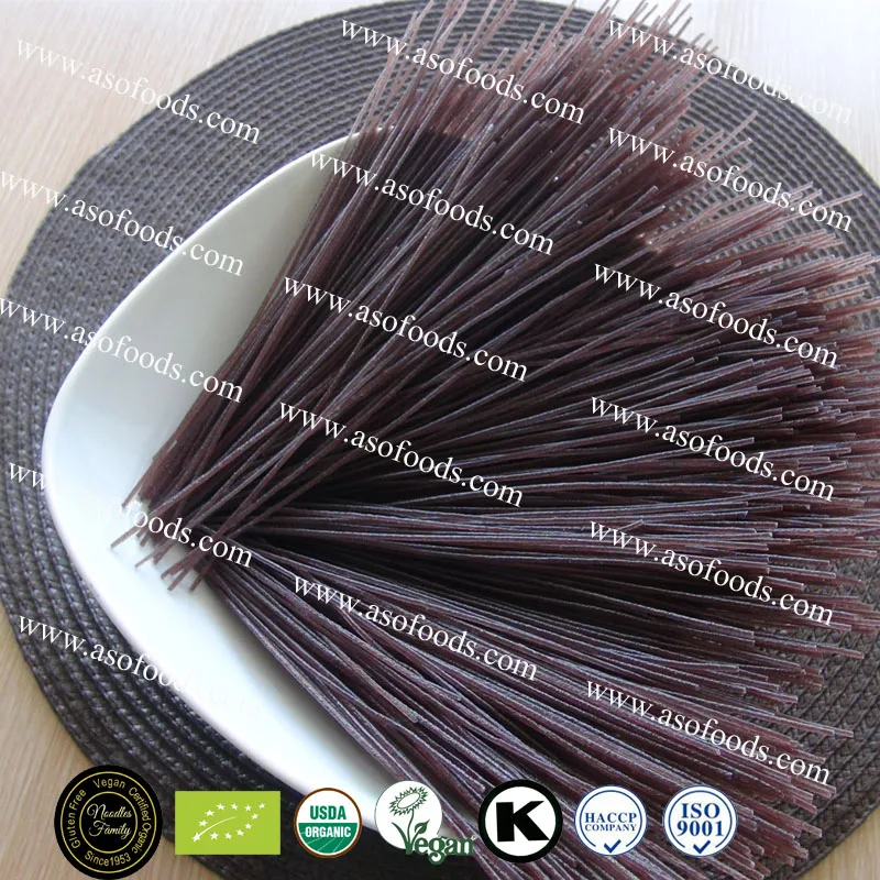 organic black rice gluten free vegan food packaged noodles pasta cila linguine spaghetti products production line bean nudels