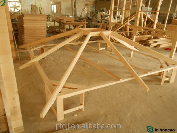 cheap square solid wooden gazebo roof for sale