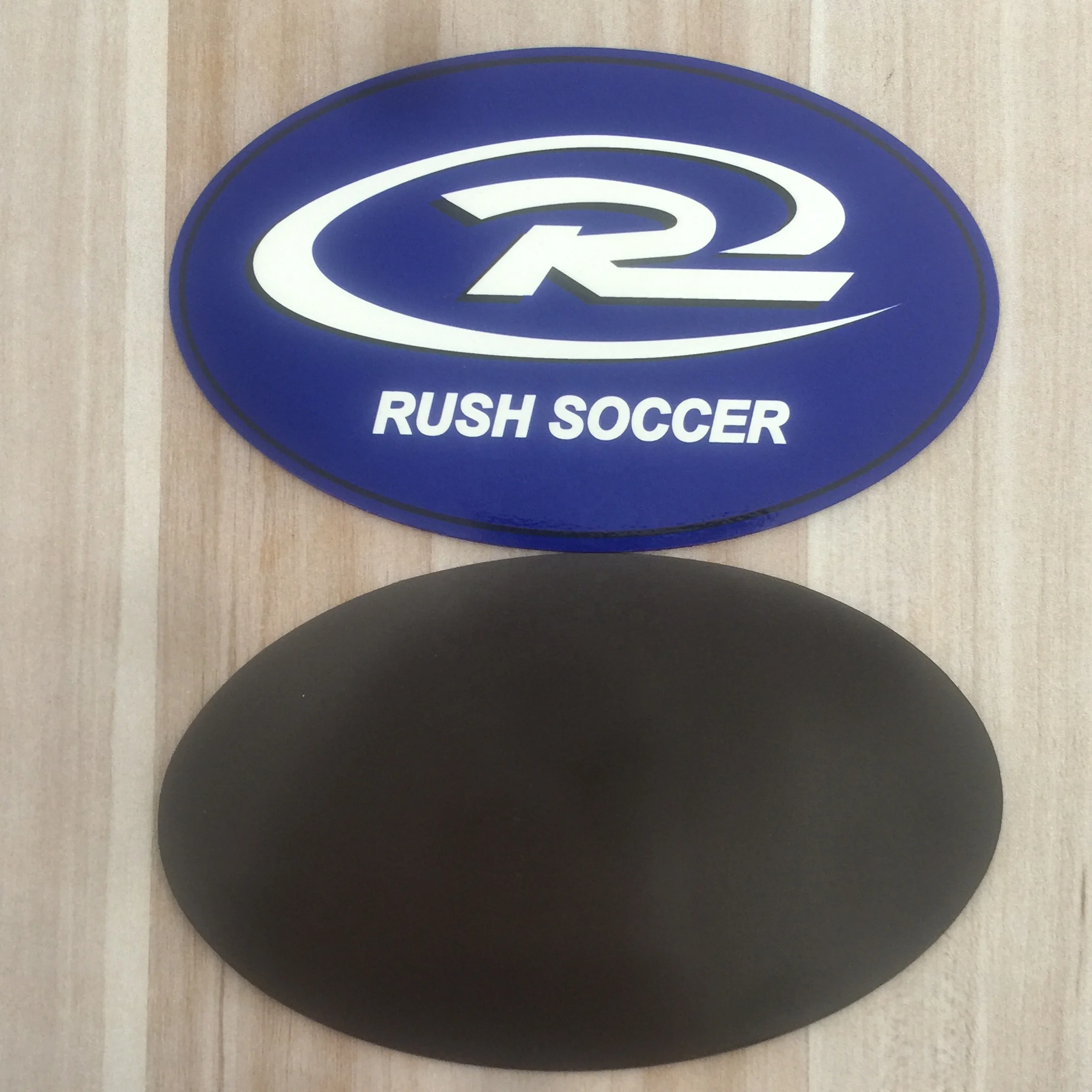 oval shape Waterproof custom cut printed  magnet vinyl sticker  outdoor