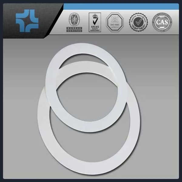custom high temperature acid resistant white ptfe gasket flat o ring clamps ptfe expanded flat rubber gasket seal