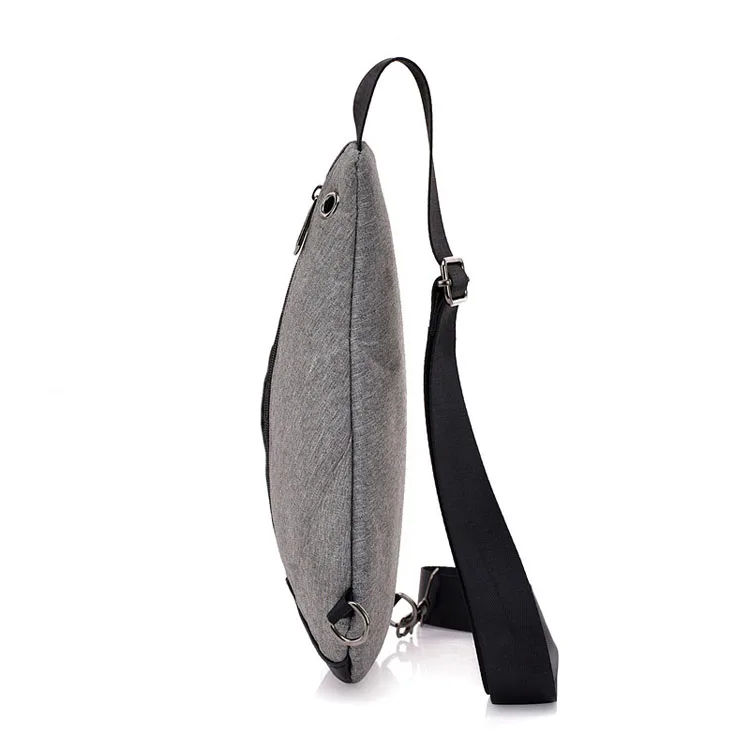 New small casual male chest pack daily adjusted strap crossbody man business sling messenger triangle shoulder bag