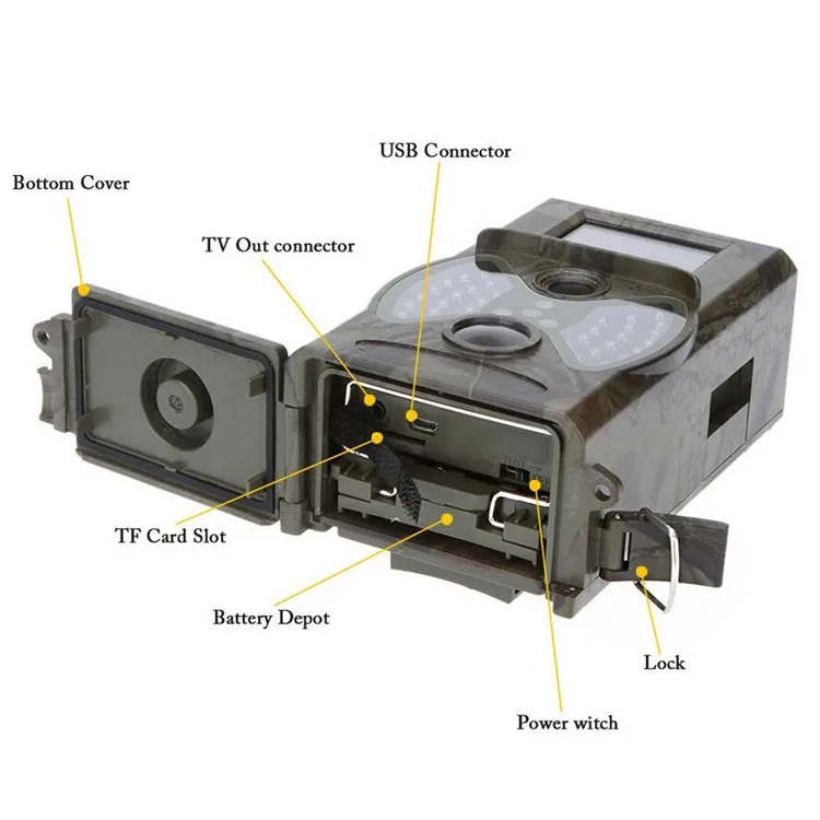 2019 Best Selling 16MP 1080P IP54 Waterproof Hunting Trail Camera HC-300A
