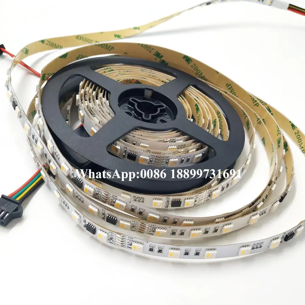 dmx adressable led strips light IP20 19.2W/M SMD5050 RGBW 4in1 DC24V