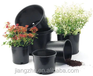 
plastic gallon barrel flower pot 