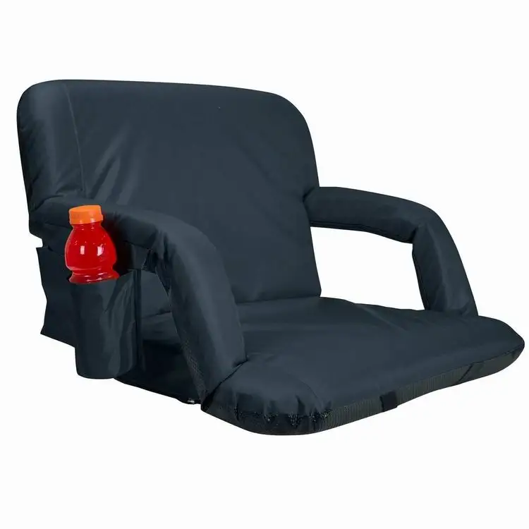 Width Deluxe Portable Reclining Seat Reclining Bleacher Chair Folding Stadium Seat Chairs with backs