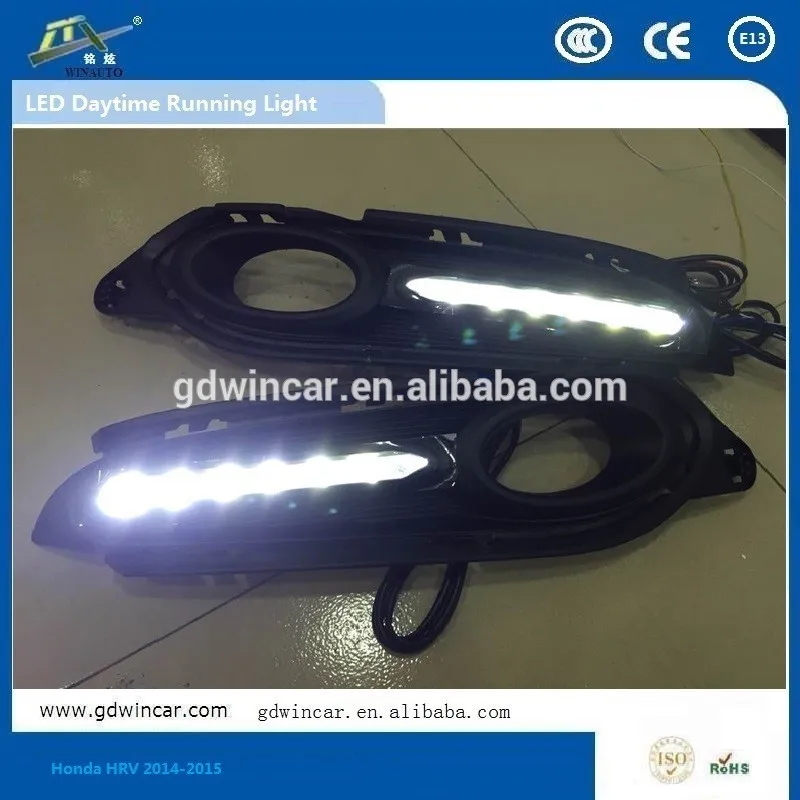 Новинка 2015. Светосильные, светодиодные ДХО для Honda VEZEL и XR-V HR-V (2014-2015). Яркая светодиодная фара