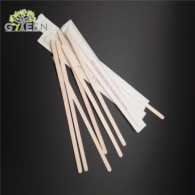 150mm Natural Biodegradable Wood Tea Stir Stick