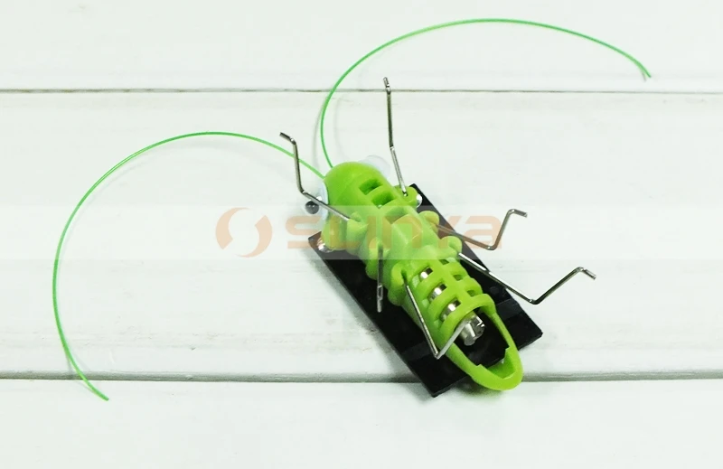 1V 70ma Solar Panel Robot Promotional Grasshopper Toy