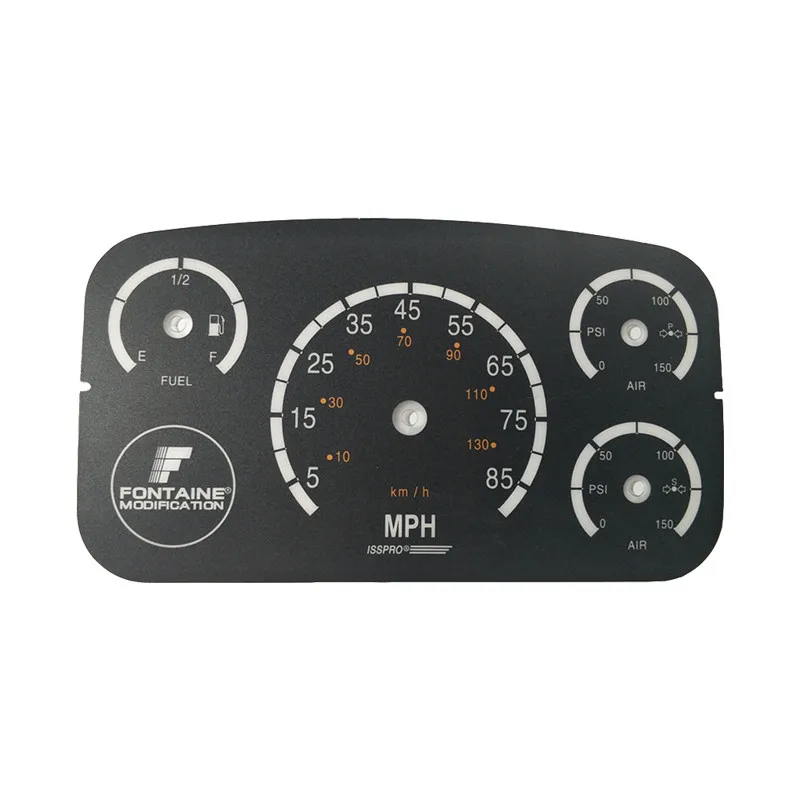 Мембранная панель на приборную панель для строительных автомобилей, переключатель мембраны из ПЭТ/поликарбоната