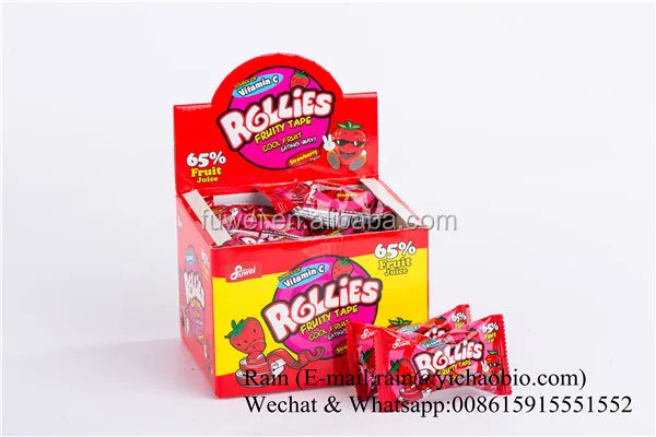 Fruit Rollies Tape Vegetarian Gummy Jelly Candy