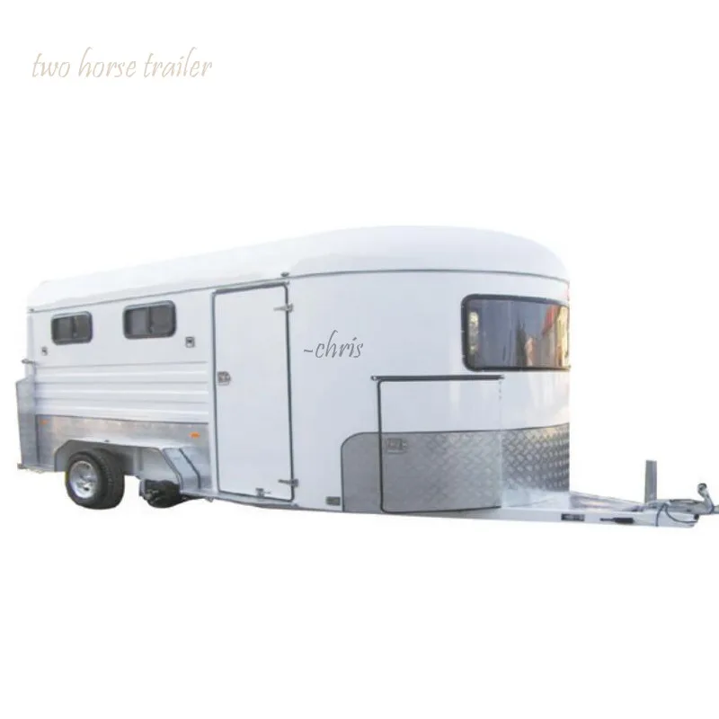 Дешевые две лошади трейлера поплавка 2 horse прямые нагрузка стандарт поплавок, конек Стандартный б/у