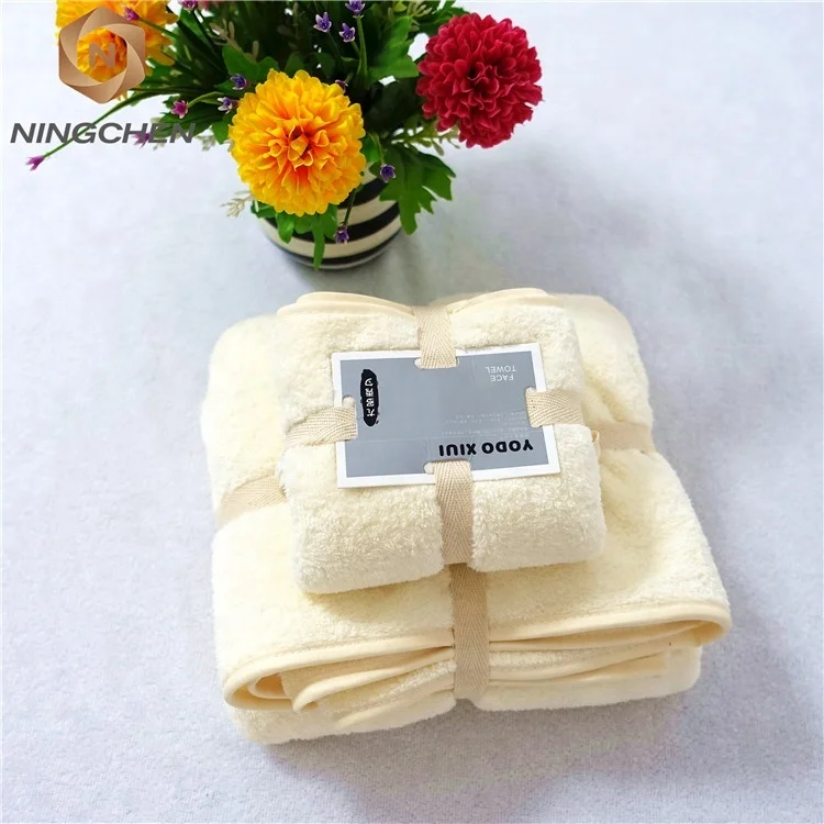 
hot selling 2018 China Coral fleece towel set 35*75 70*140 Beautiful design coral fleece terry towel set 