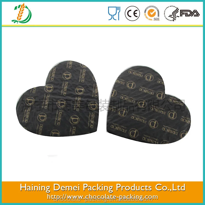
food grade candy wrapping paper with custom logo printing design chocolate box with cushion pads variety shaped 
