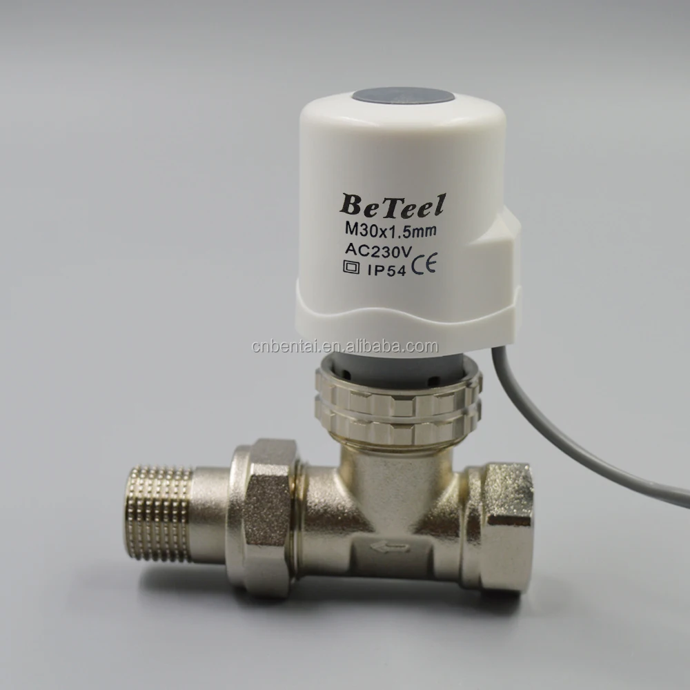 electric thermal wax actuator/ Heat interface unit-HIU for hydronic underfloor heating system