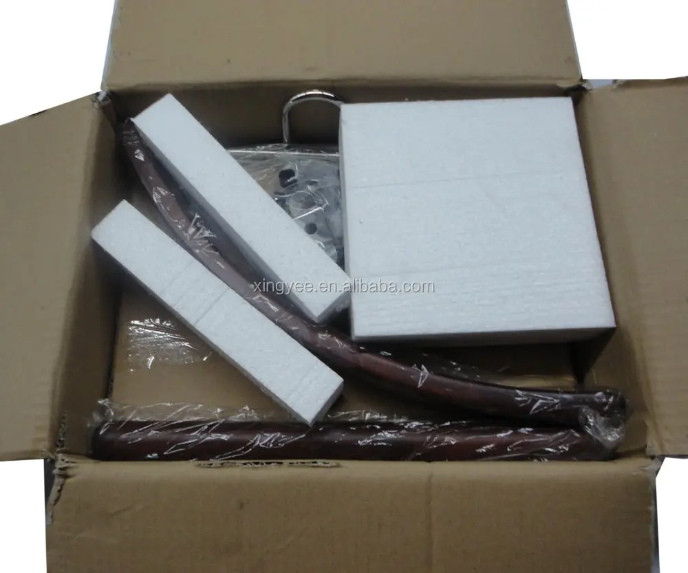 
Modern Hotel Room Solid Wood Stainless Steel Valet Suit Stand Coat Rack 