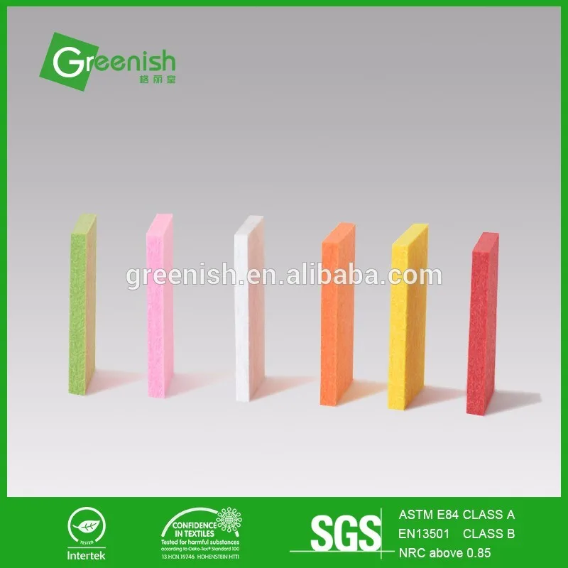 Energy Saving thermal insulation polyester fiber acoustical wall panels