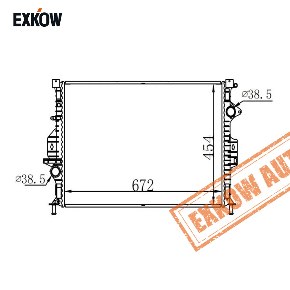 Radiator For GM Ford Group Mondeo 2.3 AT 2007-2011 26mm 7G918005FA