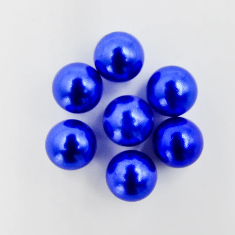 Wholesale Round Shape 5mm No Hole Colorful ABS Plastic Loose Pearl Beads Without Hole