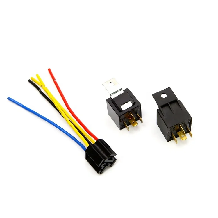 
Zhongxian factory Custom 5pins connectors auto Relays with automotive Wire Harness 