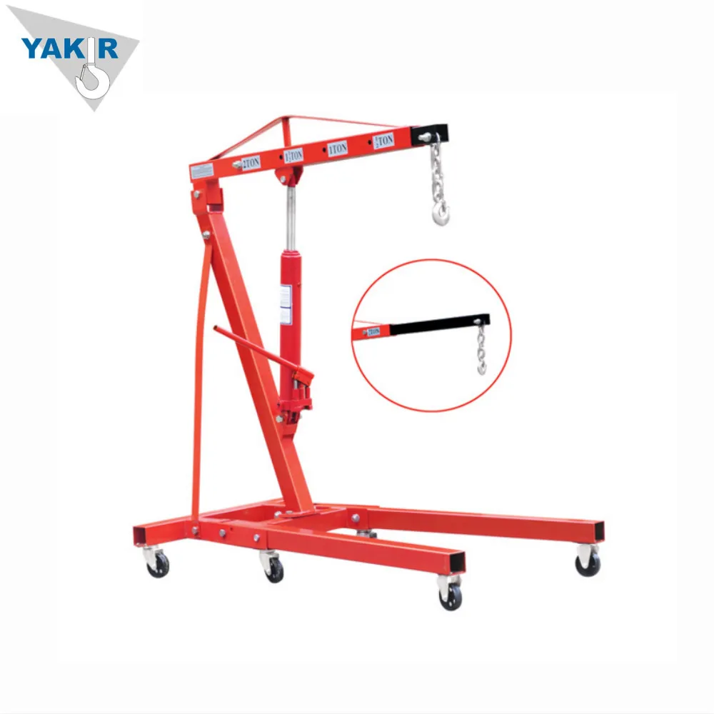 Factory price 3 ton mobile portable car lift mini engine crane