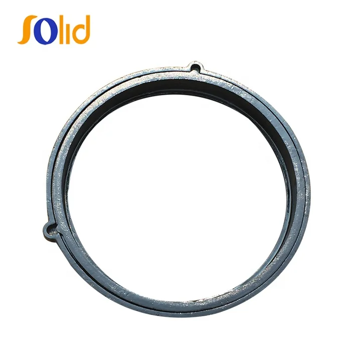 Ductile Iron Recessed DI Ring Round Cement Filled Monitoring Manhole Cover Rings