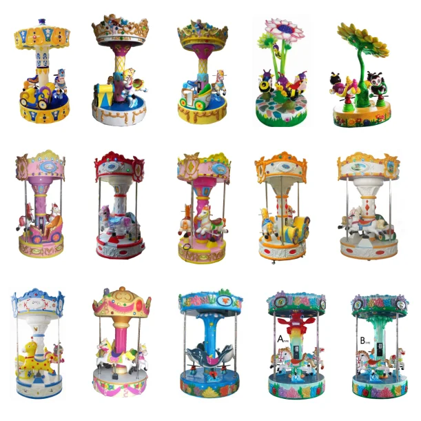 Factory price amusement park huxury carousel electric horses ride carousel for sale